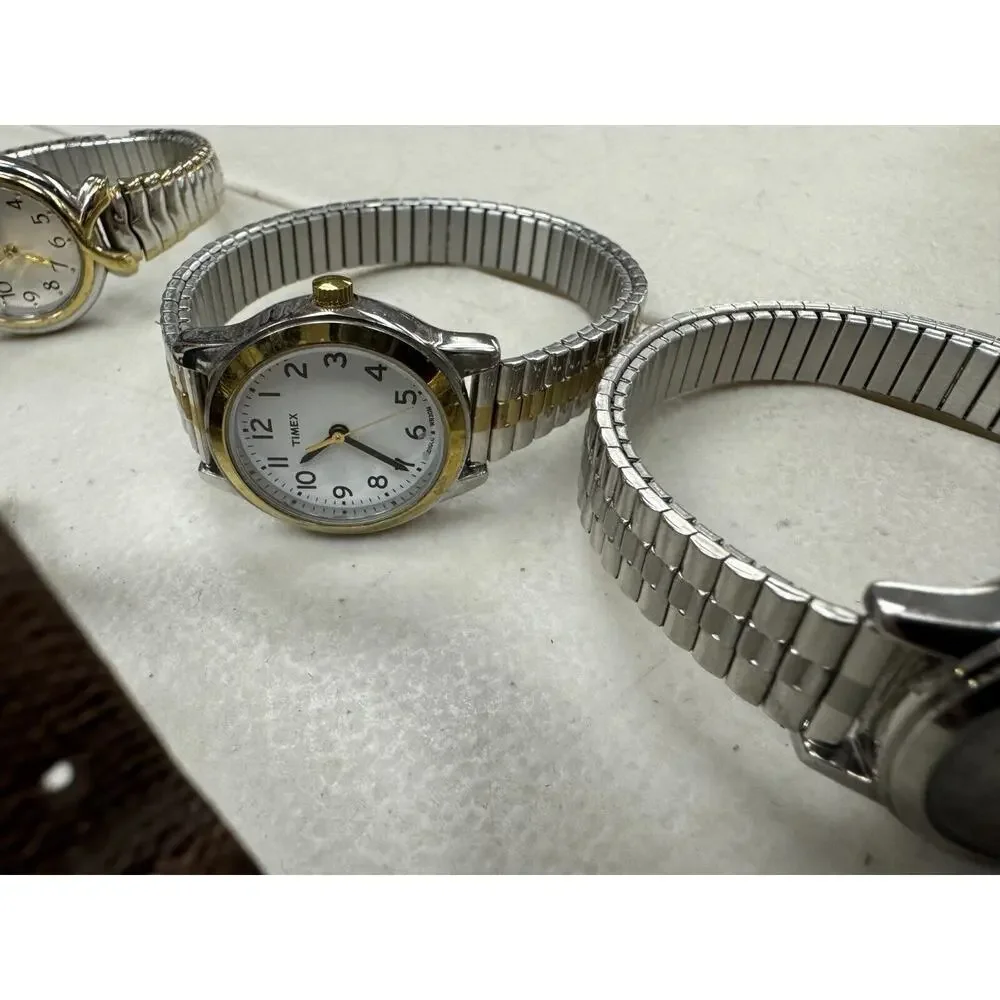 Lot of 10 Vintage Timex Watch Mixed Style For Men's & Women's For Parts/Repair